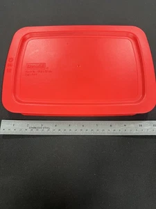 Pyrex 232-PC 11" x 7" Rot Rechteckig Deckel ERSATZ Abdeckung für 2 Quart für Glasschale - Bild 1 von 2