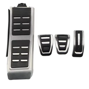 Pedalset Pedale Pedalkappen Fußstütze für Audi A4 B8 A5 S5 Q3 Q5 A6 C7 A8 S8A7 - Picture 1 of 5