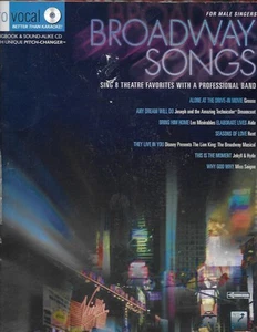Broadway Songs For Male Singers: 8 Theatre Favorites (2004, PB) Hal Leonard - Imagen 1 de 1