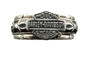Women's Harley Davidson Rolling Thunder Spinner Wedding Band Franklin Mint B3 - Picture 1 of 4