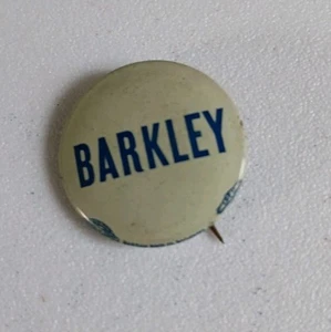 Vintage 1950s Senator Alben Barkley Kentucky Senator Pin Back Button - Picture 1 of 3
