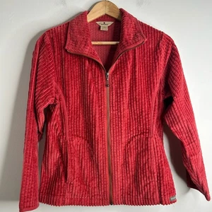 Giacca vintage Woolrich Wide Whale velluto a coste donna S Petite full zip colletto country - Foto 1 di 8