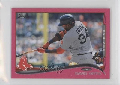 2014 Topps Mini Pink BCA /25 David Ortiz #475 HOF - Image 1 of 2