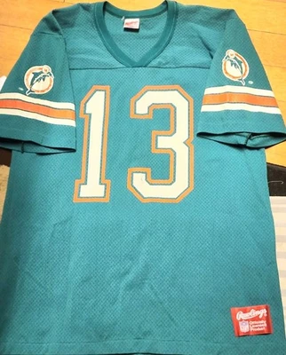 CAMISETA VINTAGE AÑOS 80 NFL MIAMI DOLPHINS #13 DAN MARINO Rawlings talla L Foto 1 de 4