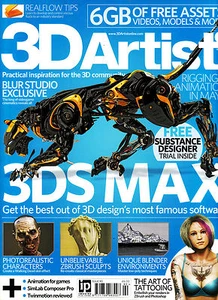 3D ARTIST #90 3ds Max BLUR STUDIO EXCLUSIVE Art of Tatooing+ 6GB of FREEBIES New - Imagen 1 de 3