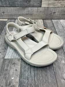 Teva Hurricane Drift Sandals UK 9 Feather Grey Straps Rubber Synthetic Walking - Picture 1 of 11