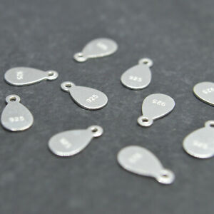 Sterling Silver 925 STAMPED TAGS - wholesale jewellery making finding ends