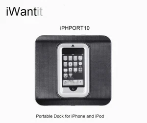 Iwantit iPHPORT10 - Portable dock for 30pin iPhone 4 - 4s and iPod - Picture 1 of 9