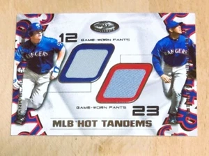 2002 Fleer Hot Prospects Hank Blalock Mark Teixeira Hot Tandems HB-MT 20/100 - Picture 1 of 2