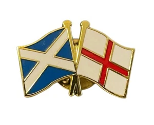 Schottland & England Flaggen diplomatische Freundschaft Emaille Reversnadel Abzeichen - Bild 1 von 2