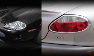 Jaguar XK8 & XKR Chrome Headlight & Tail Light Trim PKG 1997 1998 1999 2000 