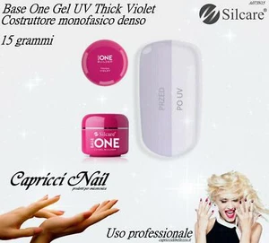 Base One Gel UV Thick Violet 15 g SILCARE - Builder Costruttore Denso Nail Art - Picture 1 of 2