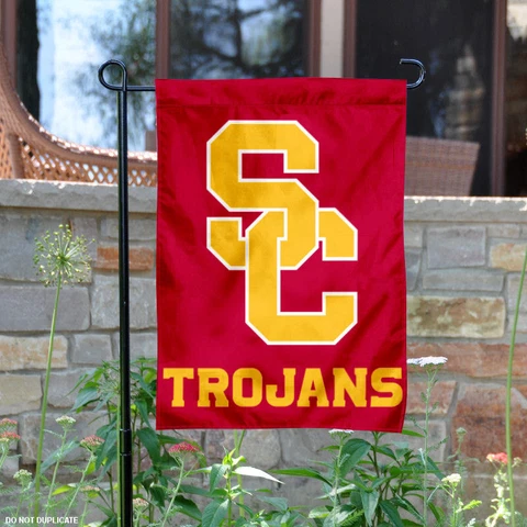 USC Trojans SC Logo Garden Flag and Yard Banner Cover