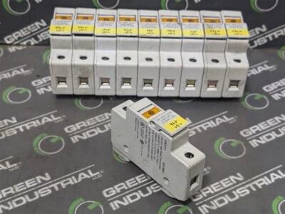 Б/У лот из 10 держателей предохранителей Ferraz Shawmut USCC1L X213943 600 В переменного тока 30 А оранжевые - Изображение 1 из 4