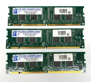 Lot of 3 Viking PC100 MEMORY SDRAM PC100-322-620 PE4641U4SN3-3226C 168 Pin - Picture 1 of 2