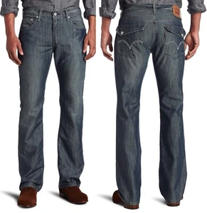 Levi's 527 Slim Bootcut Jeans Denim Low Rise Flap Pocket Wider Legs Mens 38 x 32 - Picture 1 of 3