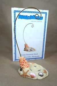 2007 DECEMBER DIAMONDS OCEAN ORNAMENT STAND FROM AQUATIC COLLECTION 10" TALL - Picture 1 of 14