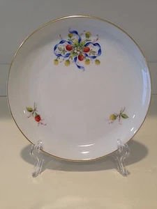 Hochst Hand-Painted Porcelain Strawberries/Bows 6 3/8" Plate B New - Picture 1 of 8