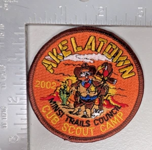 VTG Minsi Trails Council Akelaland Western Theme 2002 BSA Patch Cub Scout Camp - Picture 1 of 2
