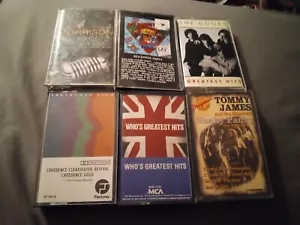 60s 6 Cassette Lot: Tommy James, Van Morrison, CCR, Who, Doors, Dance Party - Picture 1 of 13