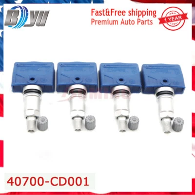 4PC New TPMS TIRE PRESSURE SENSOR For Nissan 350Z Infiniti FX45 FX35 40700-CD001 - Изображение 1 из 4