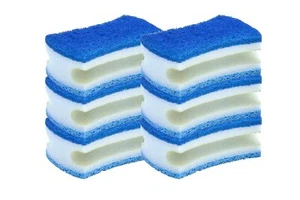 Superio Scrub Sponge with Grip, Heavy Duty Dual Sided â Blue (6 Pack) - Picture 1 of 1