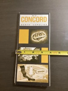 Vintage Map Of Concord North Carolina Brochure B47 - Picture 1 of 22