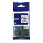 1Pk 24Mm Tz 251 Tze251 Black On White Label Tape For Brother P-Touch Pt-P700