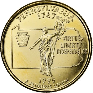 [#1158628] United States, Quarter, Quarter Dollar, 2007, U.S. Mint, PENNSYLVA, N - Picture 1 of 2