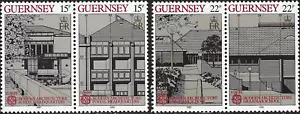 1987 Guernsey Sg 394/397 Europa. Modern Architecture MNH - Picture 1 of 2