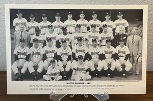 Original Vtg. 1952 SEATTLE RAINIERS PCL team photo Pacific Coast League baseball - Picture 1 of 8