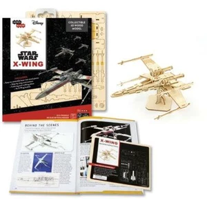 Star Wars 3D Laser Cut Jigsaw Wooden Puzzle X-Wing Fighter Model+ Deluxe Booklet - Bild 1 von 8