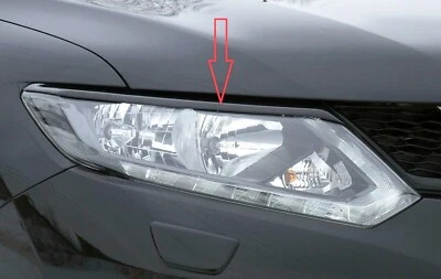 Juego de cubiertas de faros para pestañas y párpados 2013-2019 para Nissan X-Trail T32 Foto 1 de 4