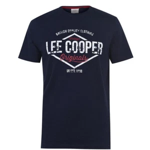 MENS LEE COOPER DENIM LOGO T-SHIRT. VINTAGE GREEN. SIZE SMALL. - Picture 1 of 3