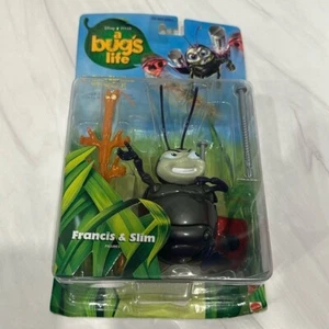 NUEVO CON ETIQUETAS DE COLECCIÓN Figuras de acción Mattel Disney Pixar A Bug's Life Francis & Slim - Imagen 1 de 11