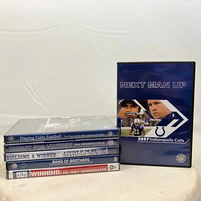 6 Indianapolis Colts Football NFL Films DVDs some Sealed Thirst for Victory - Image 1 of 4