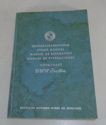 Manual de taller BMW Isetta 250 + 300 estándar + exportación de 1961 Foto 1 de 4