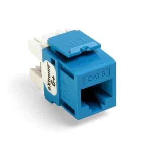 Leviton QuickPort Extreme CAT 6 Connector T568A/B Wiring Blue - Picture 1 of 5