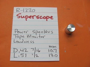 📈CAPPUCCIO INTERRUTTORE PUSH SUPERSCOPE RT-840 RICEVITORE STEREO 8 TRACCE - Foto 1 di 1