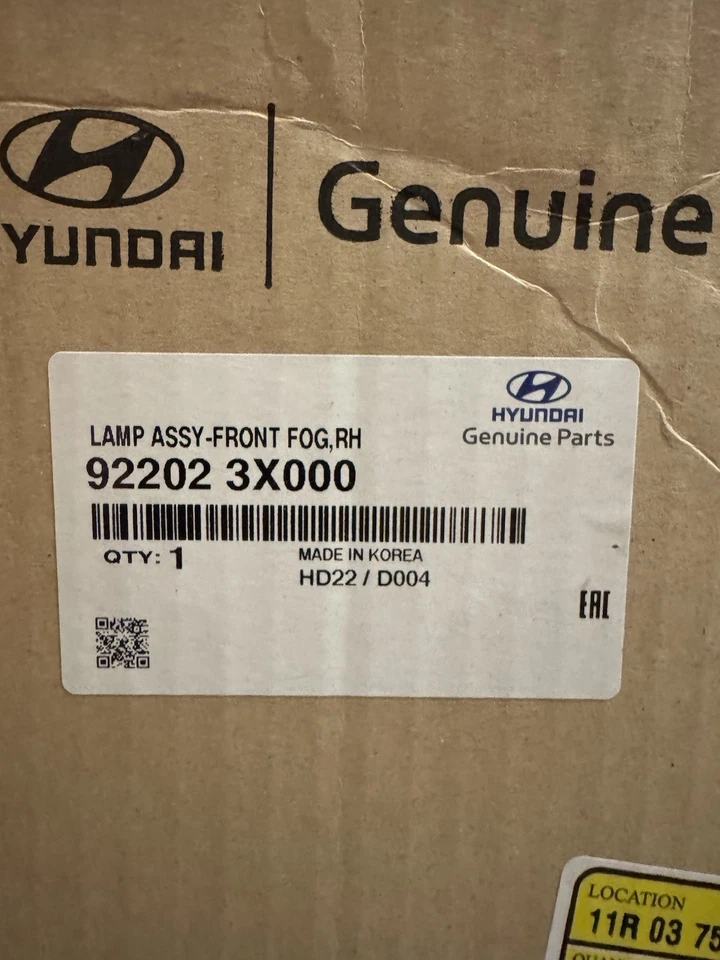 Conjunto de faros antiniebla - Hyundai (92202-3X000) 2011-2013 Hyundai Elantra - 922023x000 Foto 1 de 1