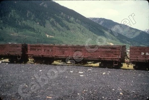 D&RGW Railroad Drop Bottom Gondola #763 35mm Slide Chione (5495) - Picture 1 of 1