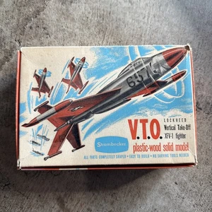 Strombecker Lockheed Veritable Take-Off XFV-1 Fighter Holz Plastik Modellbausatz - Bild 1 von 3