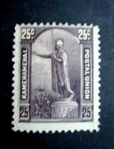 Hawaii stamp # 47,  25 Cent, Dark Violet , 1884, Mint, Hinged, F-VF - Picture 1 of 2