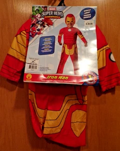 IRON MAN~NIÑOS PEQUEÑOS 2 A 4~DISFRAZ HALLOWEEN~Nuevo con etiquetas~Superhéroe - Imagen 1 de 2
