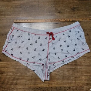 Torrid Schlafshorts Größe 4 4X 4XL grau Taschen Bulldogge Hund Druck - Bild 1 von 4