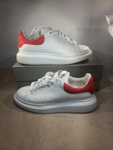 Gr-11 Alexander McQueen Herren Sneaker weiß/lustrot 553680-WHGP7-9676  - Bild 1 von 15