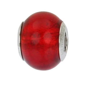 Cuentas de cristal de Murano GlassOfVenice de plata de ley rojo - Imagen 1 de 6