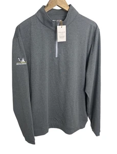 Peter Millar Golf Herren grau 1/4 Zip Pullover Michelin Reifen Logo Gr. XL Neu mit Etikett - Bild 1 von 7