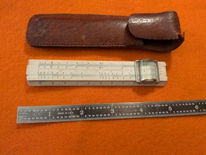 Small Occupied Japan SUN Hemmi Bamboo Slide Rule & Case - Picture 1 of 2