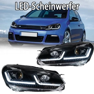 Für VW Golf 6 Mk6 2008-2012 LED Scheinwerfer DRL Blinker Projektor Lens Auto - Bild 1 von 20
